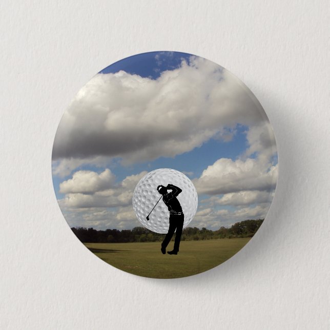 Golf World Pinback Button (Front)