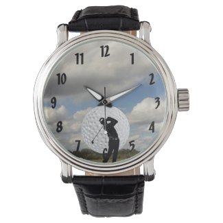 Personalized Golf Theme Watches