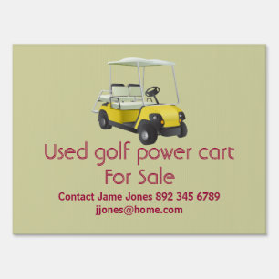 golf yard sign. sign