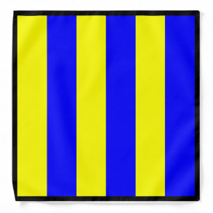 Golf Yellow Blue Bandana