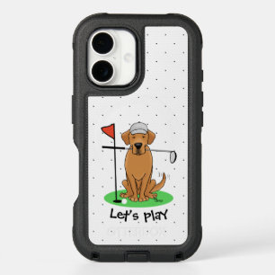 Golf Yellow Lab Labrador Retriever Dog(yellow 5) iPhone 16 Case