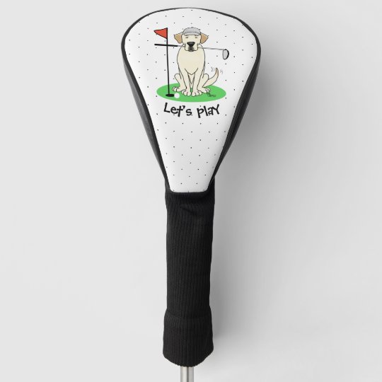 Golf Yellow Labrador Retriever Dog - Funny Golf Head Cover | Zazzle.com