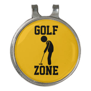 Golf Zone - Funny Golf Golf Hat Clip