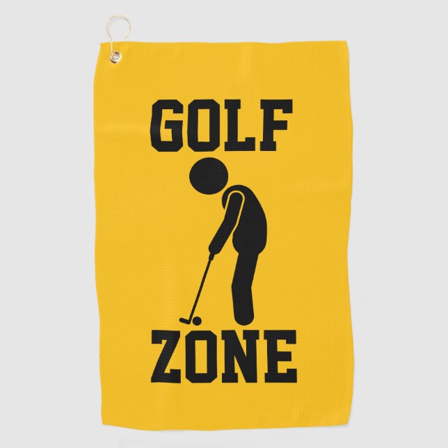 Golf Zone - Funny Golf Towel (Front)