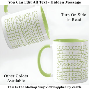 Golfaholic Hidden Message 140GW Funny Golf Mug