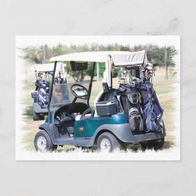 Golfcart  Postcard (Front)