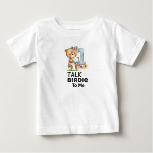 Golfer 1st Birthday watercolor one year birdie Baby T-Shirt