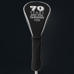 Golfer 70th Birthday or Any Age Custom Monogrammed Golf Head Cover<br><div class="desc">A fun,  unique gift for the golfer in your life.  Just add the golfer's age and monogram to create a custom Golf Head Cover. Perfect as a birthday gift,  coach's gift,  club championship or everyday use.  Easily change the background color.</div>