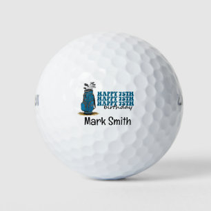 Golfer 75th Birthday  Golf Balls