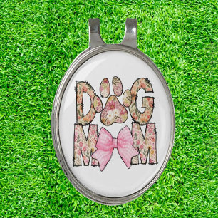 Golfer and Mom Dog Lover Golf Hat Clip