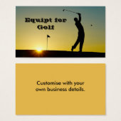 Golfer at Sunset (Front & Back)