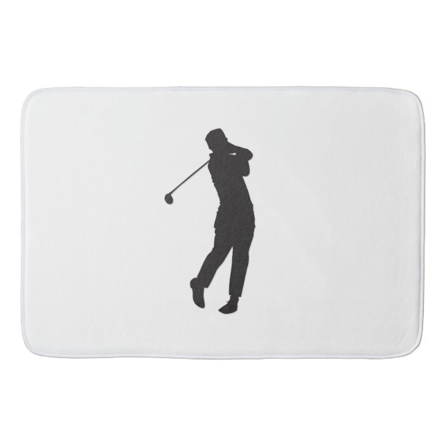  Golfer Bath Mat (Front)
