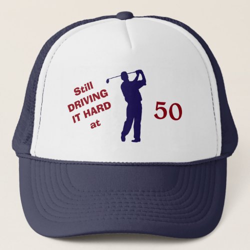 Golfer Birthday 50 Trucker Hat