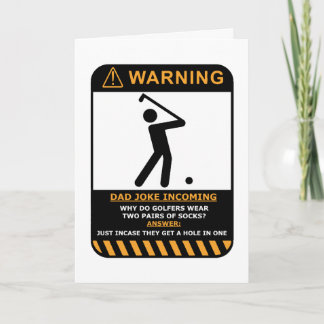 Golfer Birthday Card