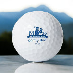Golfer Blue Initial with Name and Age Golf Balls<br><div class="desc">Add a personal touch to your game with this cool and monogrammed golf ball, customized with a blue serif initial, name and crossed golf clubs. Designed for golfers who value both performance and style, this personalized golf ball makes a bold statement on the course. Whether you're buying for yourself or...</div>