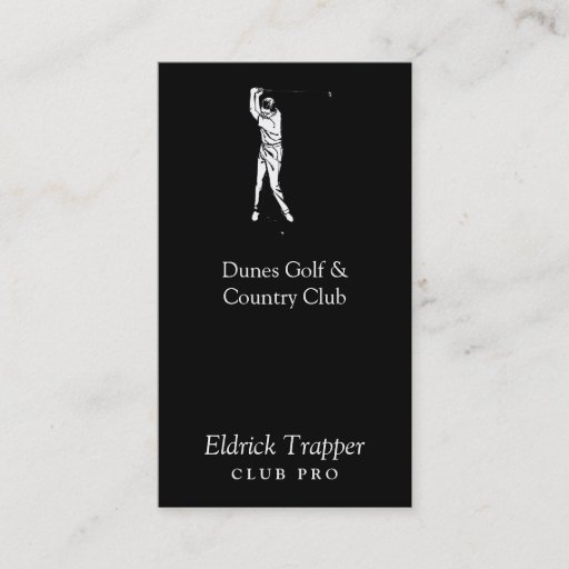 Customizable Golfer Business Card Templates