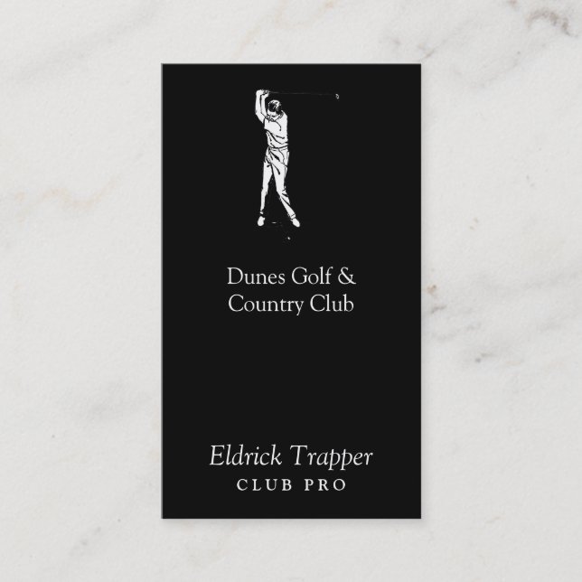 Golfer Business Card (Front)