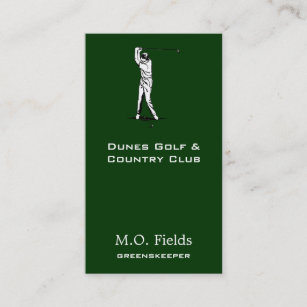 Golfer Business Card