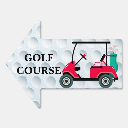 Golfer Cart  Golfer Equipment   Sign