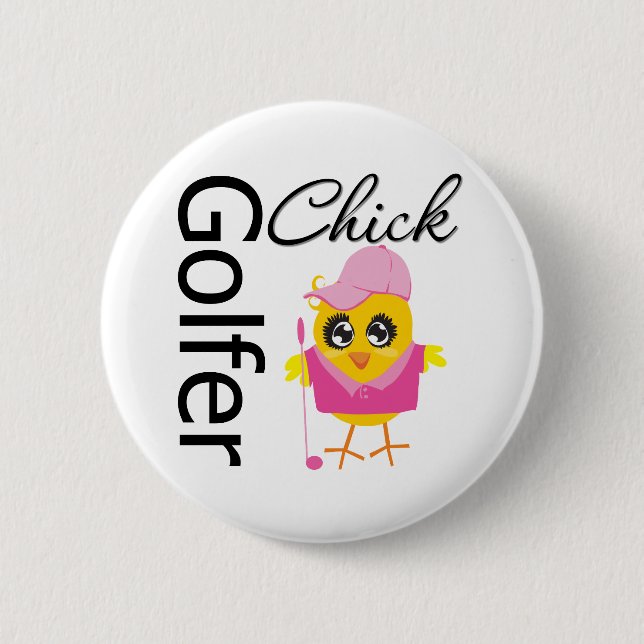 Golfer Chick Button (Front)