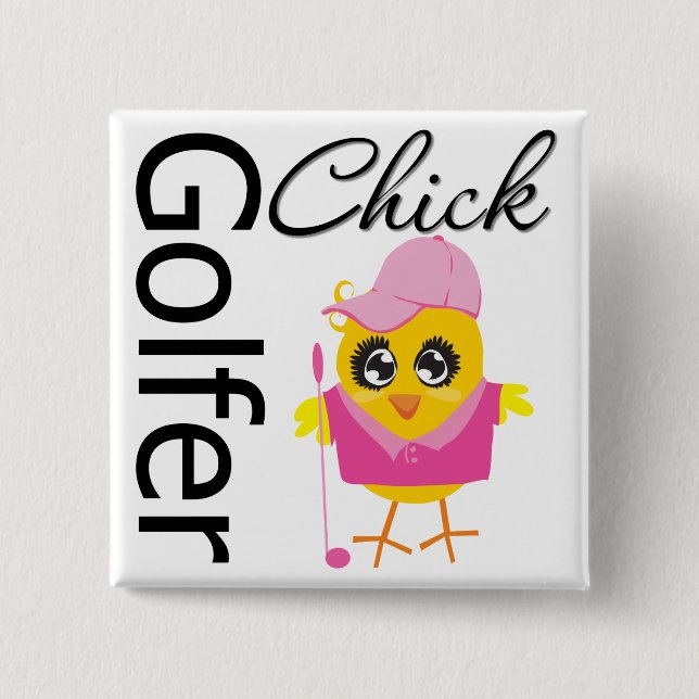 Golfer Chick Button (Front)