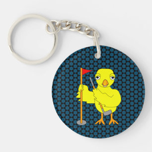 Golfer Chick Keychain