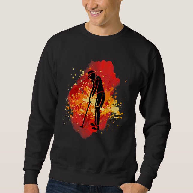 Golfer Chipping Sweatshirt (Front)