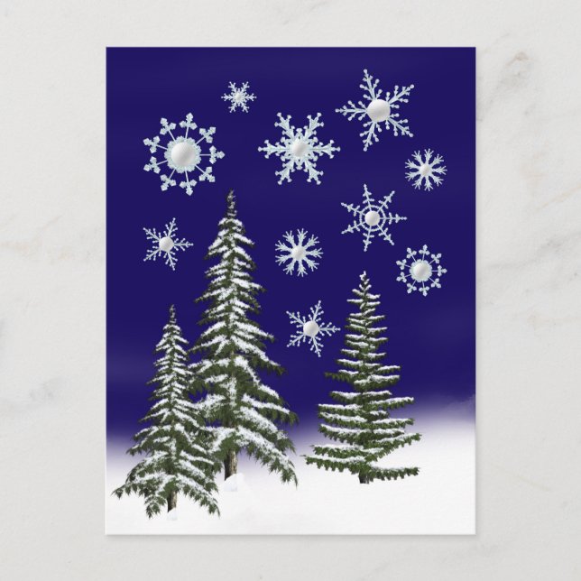 Golfer Christmas Holiday Postcard (Front)