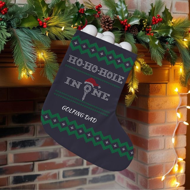Golfer Christmas Stocking Hole in One (Creator Uploaded)