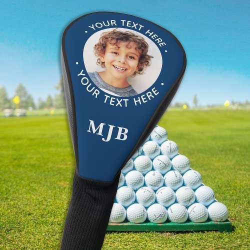 Golfer Create Your Own Personalized Monogram Golf Head Cover