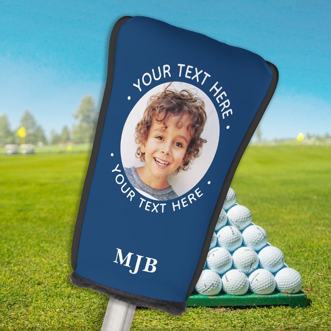 Golfer Create Your Own Personalized Monogram Golf Head Cover (Creator Uploaded)