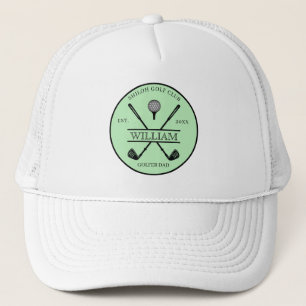 Golfer Cross Club Trucker Hat