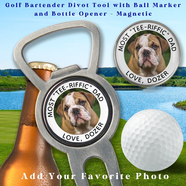 Golfer Custom Photo Personalized Create Your Own Divot Tool (Creator Uploaded)