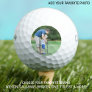 Golfer Dad Father Son Custom Photo Keepsake Golf Balls
