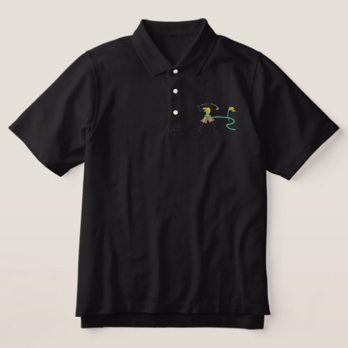 Golfer Embroidered Polo Shirt