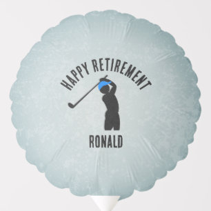 Golfer Figure Retirement / Men's Birthday his name Balloon