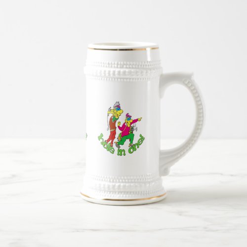 Golfer getting a Hole in one Beer Stein