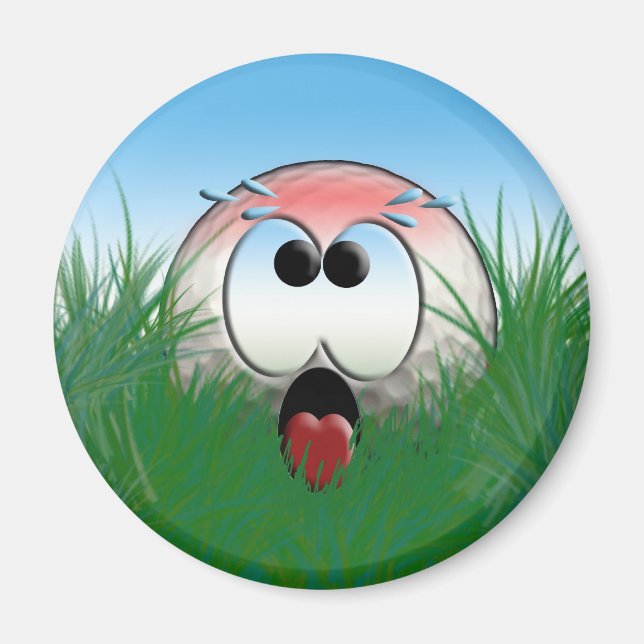 Golfer Gift Idea Golf Player Golfball Humor Funny Magnet (Front)