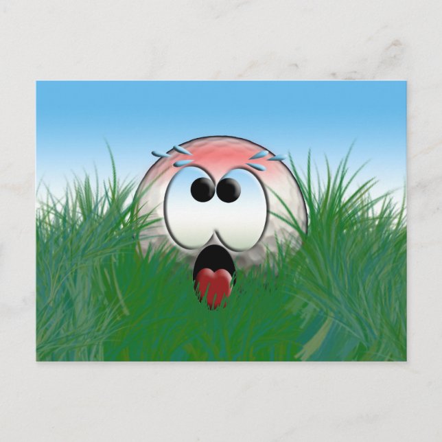 Golfer Gift Idea Golf Player Golfball Humor Funny Postcard (Front)