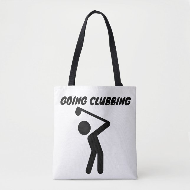GOLFER GIRL GOLF TOTE BAG (Front)