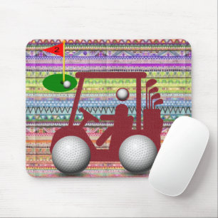Golfer Golf Cart Mouse Pad! Mouse Pad