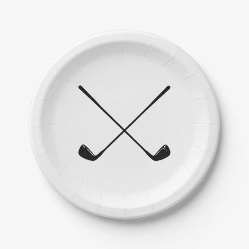 Golfer Golf Club Paper Plates