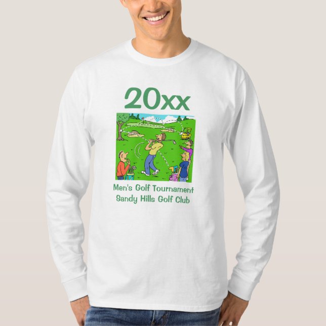 Golfer Golf Club Tournament  T-Shirt (Front)