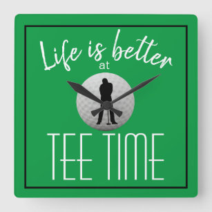 12 Wooden Sign: Anytime Is Tee Time | museosdelima.com