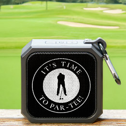 Golfer Golf Funny Sports Par Tee Mens Modern Black Bluetooth Speaker