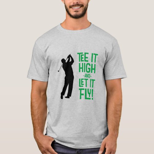 Golfer Golf Humor Funny Sports Quote Black Green T_Shirt