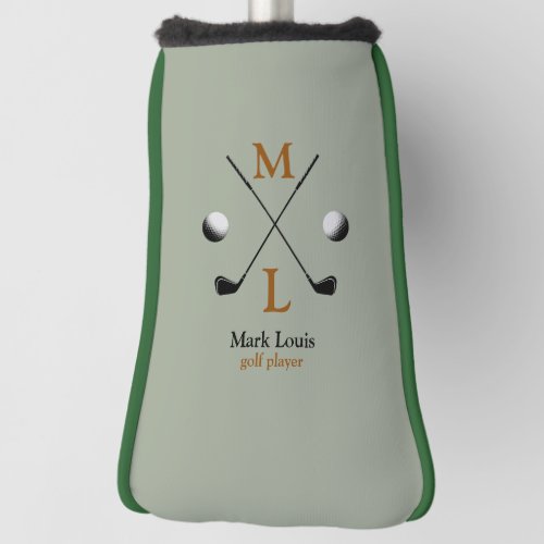Golfer  Golf_Player Personalized Golf Head Cover