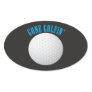 Golfer Gone Golfing Golf Ball Oval Sticker