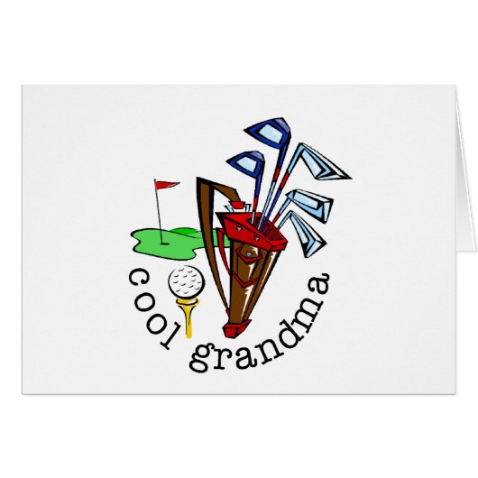 GOLFER GRANDMA CARDS (Front Horizontal)
