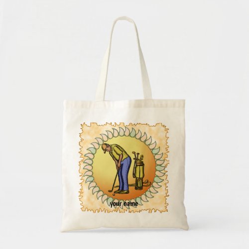 Golfer  Grandpa custom name  Tote Bag